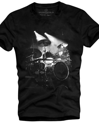 T-shirt męski UNDERWORLD Drums czarny, UNDERWORLD