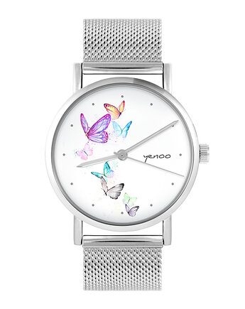 Zegarek - Motyle - bransoleta mesh, yenoo