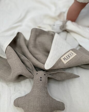 Otulacz niemowlęcy z tkaniny konopnej  90x90cm, Mjukka