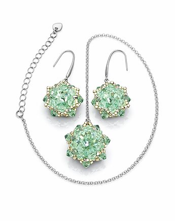 Zielony Komplet Biżuterii "Chrysolite Maxima", STAGHORN