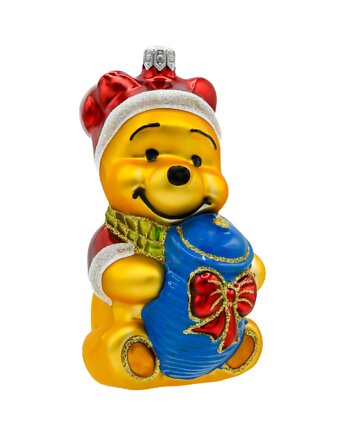 Bombka choinkowa: Miś Kubuś Puchatek z garnkiem miodu, Syn Bombkarza