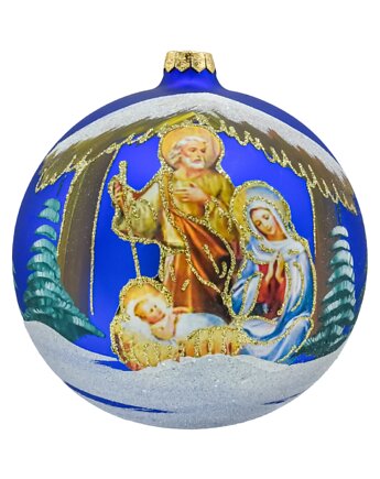 Bombka okrągła: Święta Rodzina w stajence, Syn Bombkarza