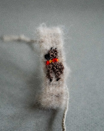 Miękka bransoletka ręcznie robiona z haftowaną lamą, Słońcem Tkane