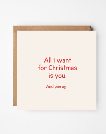 Autorska kartka świąteczna "Pierogi", Peprojektuje