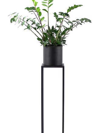 Kwietnik Metalowy METALLO 80cm czarny LOFT, JAKPOLDESIGN