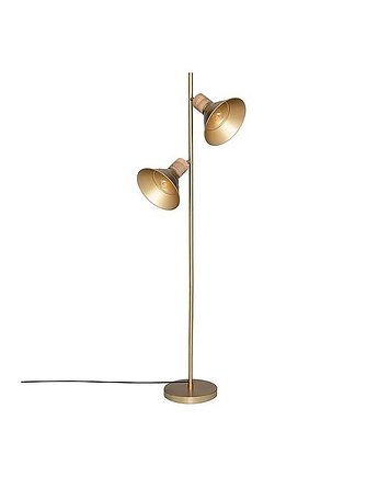 Lampa Podłogowa Złota z Drewnem Godi 150 cm, MIA home