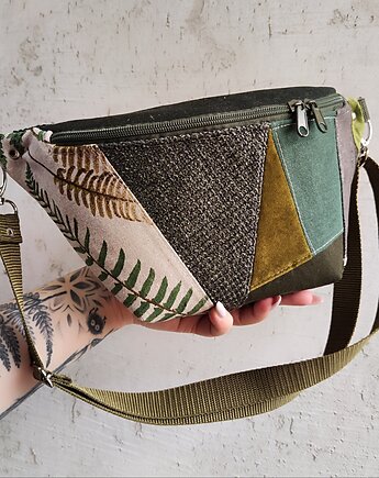 Nerka XXL zerowaste unikat leśny, Zapętlona Nitka