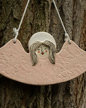 Ceramiczny anioł na ścianę , Agnieszka Szehyńska Ceramika