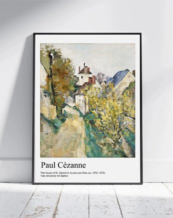 PLAKAT wystawowy, Paul Cezanne, black dot studio