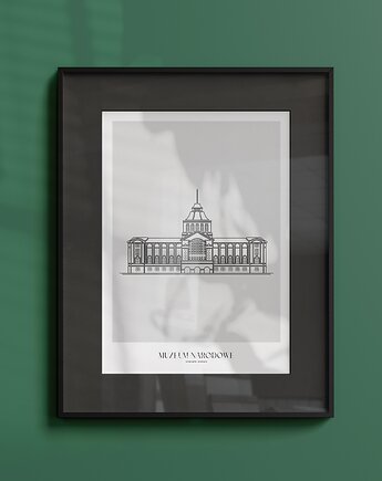 Plakat Architektura - Szczecin - Muzeum Narodowe, Peszkowski Graphic