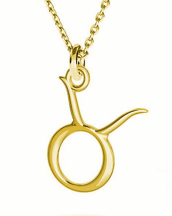 Znak zodiaku BYK -naszyjnik srebro, złoto,róż, ISSI Jewelry