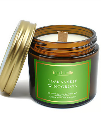 Świeca zapachowa sojowa Toskańskie Winogrona 120ml- Your Candle, Your Candle