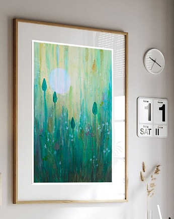 Oryginalna akwarela. Łąka A3, Malgorzata Domanska