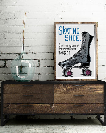 Plakat Skating shoe  A2, OKAZJE - Prezent na 70 urodziny