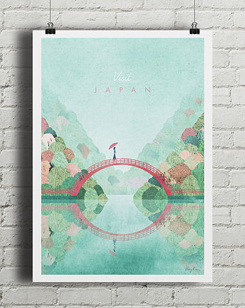 Japonia - vintage plakat, minimalmill
