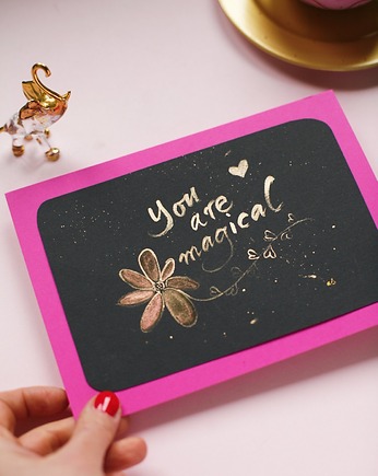 You are magical - kaligrafia napis plakat malowany ręcznie, Annagrafia