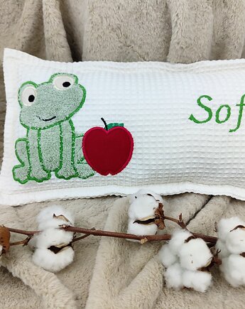 Personalizowany prezent dla dziecka - imienna poduszka z żabką, Enitka Sweet Baby Room