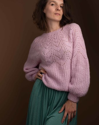 Sweter SUE alpaka i jedwab, Knit Couture