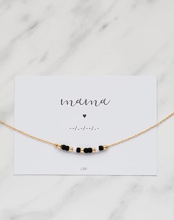 MAMA w alfabecie Morse'a - Naszyjnik, Le Boho Bleu