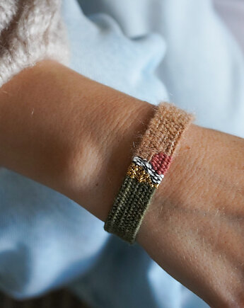 Bransoletka z nici - sun and wave - wersja jesienna, Słońcem Tkane