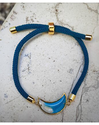 Turkusowa bransoletka na sznurku Dolci, Figa handmade accessories