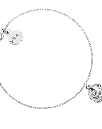 Srebrna bransoletka z kulą, SOTHO