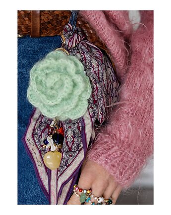 Brelok z moherowym kwiatem, Celina Parysów