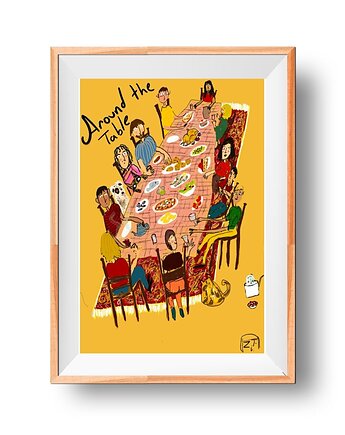 Ilustracja "Around the Table", Carmela