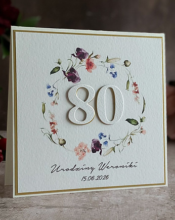 Kartka urodzinowa z kopertą prezentową, BH 70D, Anna Art and Crafts