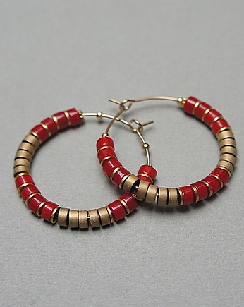 Alloys Collection Wianki (Koral) vol. 3  - kolczyki, KiKa pracownia