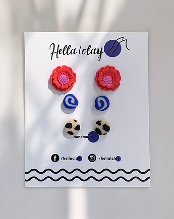 Minikolczyki 3pack, Hellaclay