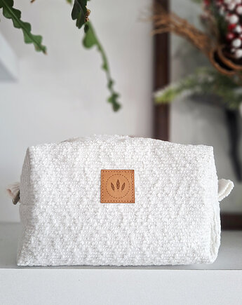 Biała kosmetyczka kuferek Baranek, sabi tatka