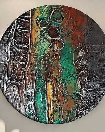 SILVERRA  modny strukturalny obraz płaskorzeźba do wyrafinowanego wnętrza, art and texture