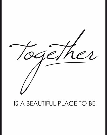 Plakat "Together", Fotobloki and decor