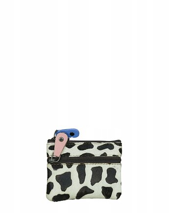 Saszetka skórzana bilonówka skóra naturalna na klucze bilon poręczna OLIVKA, Olivka Warsaw