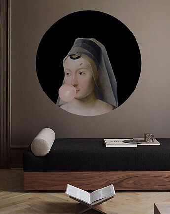Dots Lady Veil - samoprzylepna tapeta w kształcie koła, wallcolors
