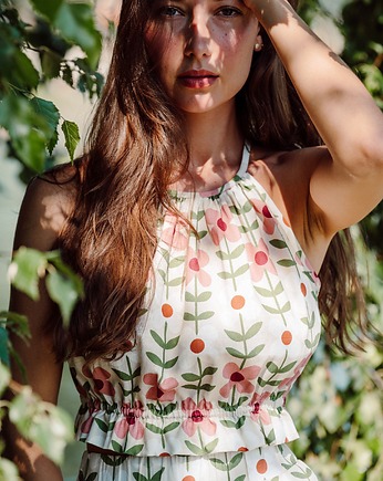 Crop top z falbanką, RETRO AMELIA, Yanowska