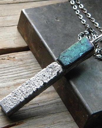 Kloc z kwarcem tytanowym - naszyjnik, Beata Trotter