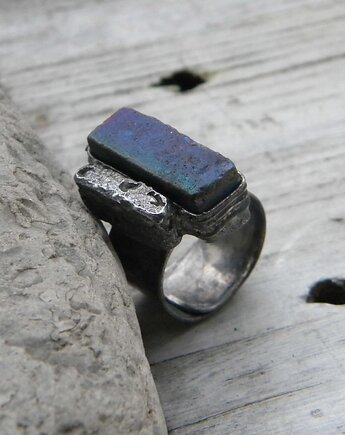 Kwarc tytanowy - pierścionek, Beata Trotter