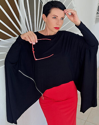 New Tunika Geometric Zamek, momo fashion