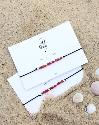 Zestaw BFF - bransoletki z alfabetem Morse'a, Le Boho Bleu