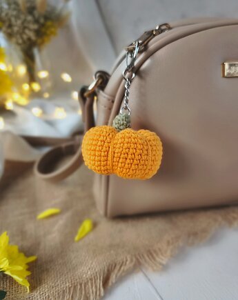Brelok dynia, Brelok do kluczy, Brelok na prezent, Zawieszka dynia, EcoToysByNastya
