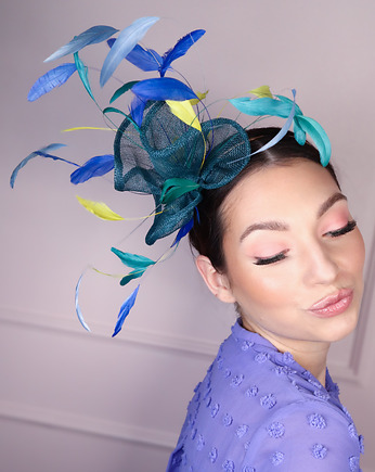 TROPICANA fascynator z piórami