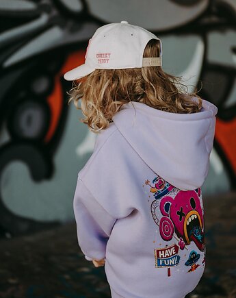 Bluza oversize Teddyland lawenda, BejbiStory