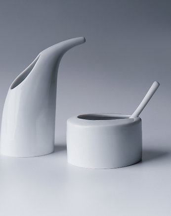 Mlecznik i cukiernica zestaw porcelanowy, Modus Design