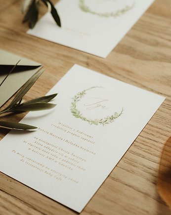 Zaproszenie na chrzest, boho design