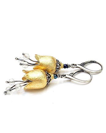 Dzwonki gold /mystic/ kolczyki, Katia i krokodyl