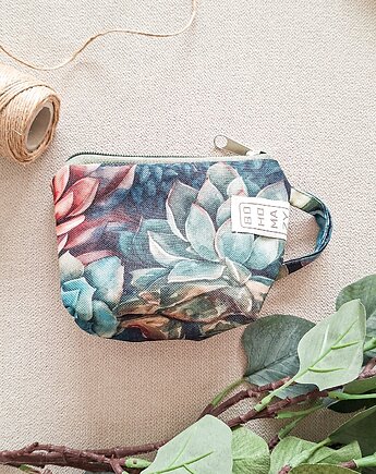 MALEŃSTWO kosmetyczka Bohomazy Succulent Set - handmade, BOHOMAZY