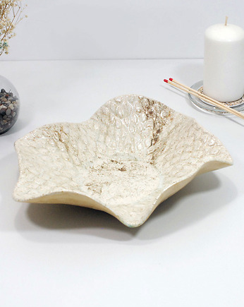 Duża misa do salonu, kuchni, łazienki - kwiat, 10FingersArt