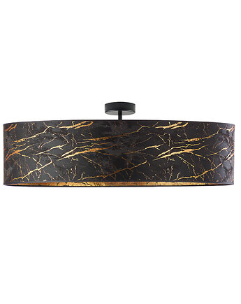 Elegancka Lampa Sufitowa GRENADA MARMUR fi - 80 cm z Kloszem Marmurkowym, LYSNE